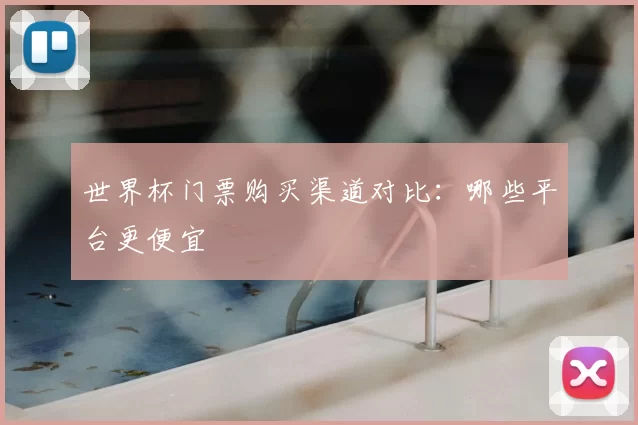世界杯门票购买渠道对比：哪些平台更便宜