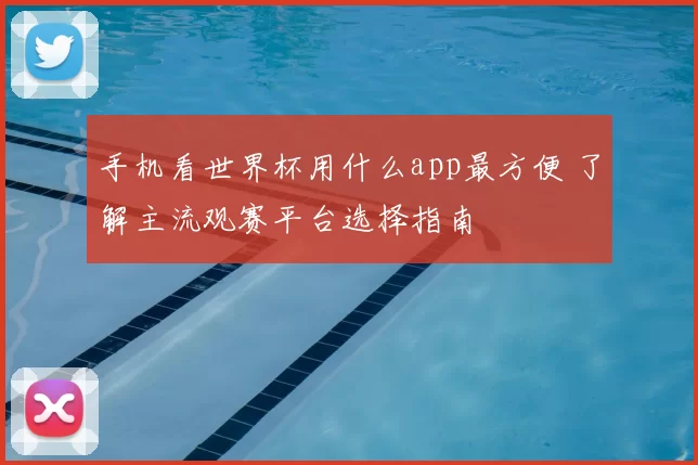 手机看世界杯用什么app最方便 了解主流观赛平台选择指南