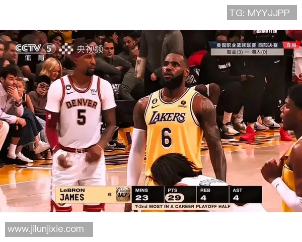 湖人击败掘金，领先西部决赛系列赛